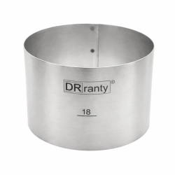 Opaska rant stały obręcz do tortu ciasta forma średnica 18cm wysokość 12cm Dorosiowe Ranty